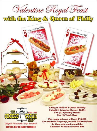 Valentine Royal Feast at the Cheese Steak Shop