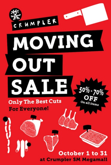 Crumpler Megamall Moving Out Sale