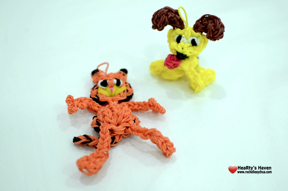 Garfield and Odie Loom Charms