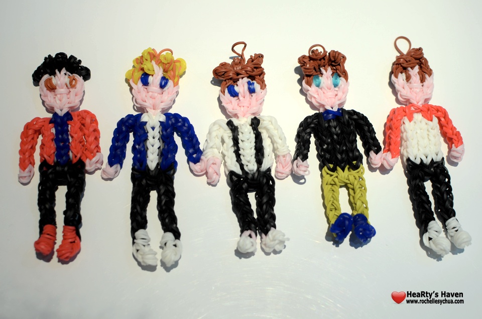 One Direction Loom Charms