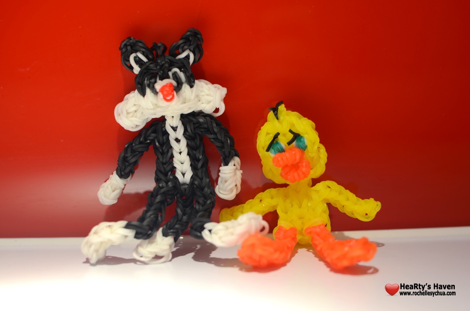 Sylvester the Cat & Tweety Bird Loom Charms