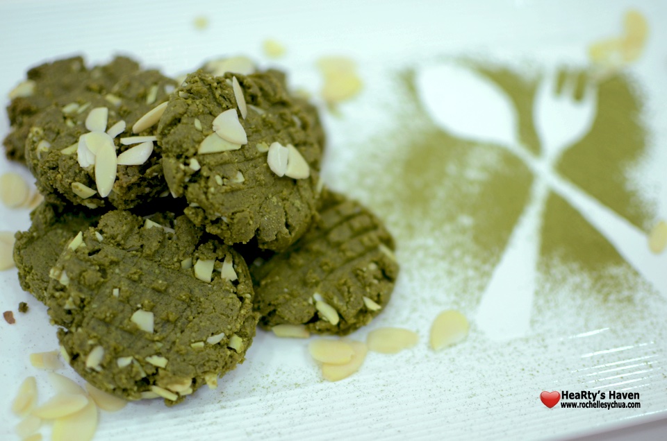 Almond & Matcha Green Tea Cookies