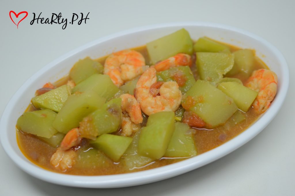 Ginisang Sayote with Shrimps