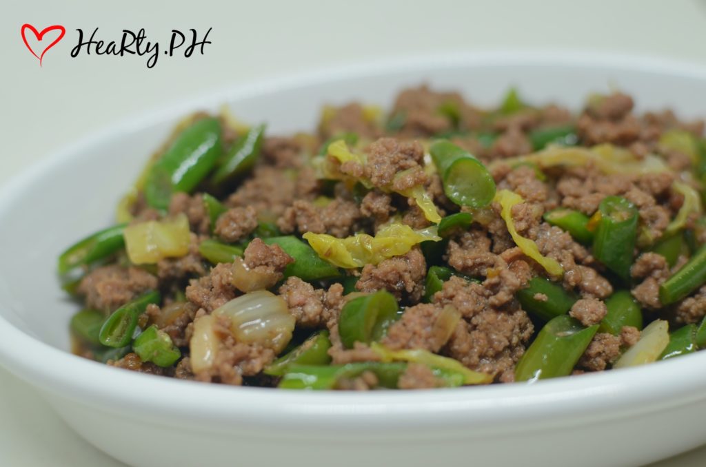 Sautéed Green Beans with Ground Beef