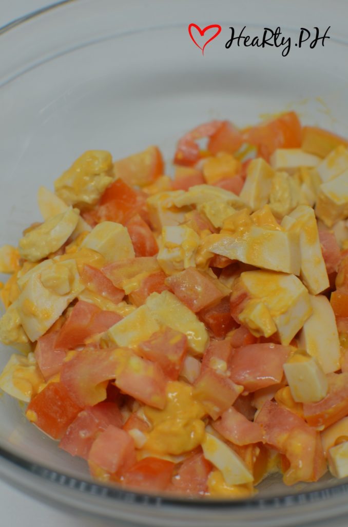 Salted Eggs and Tomato Salad